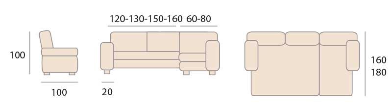 Sofa Modelo Cobi Sofás Elche
